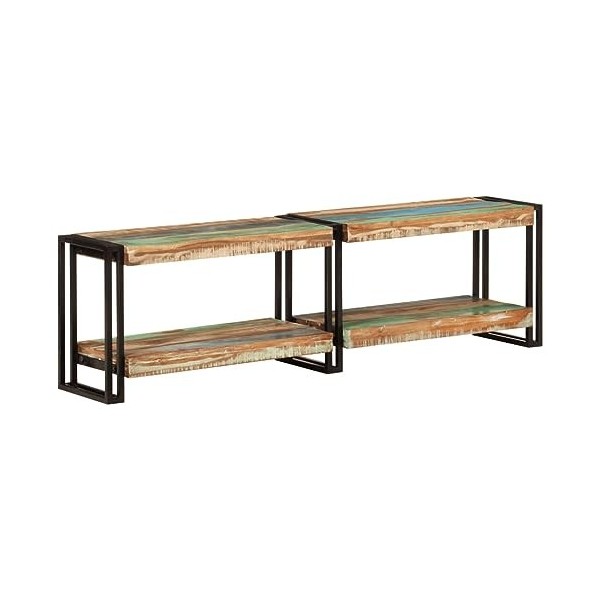 Meuble TV, Banc TV Support de Télévision Table TV Bas Armoire Basse Meuble TV 140x30x40 cm Bois Massif de récupération
