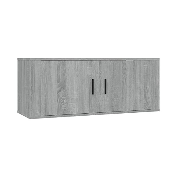 VEEKI Meuble TV, Meuble TV Suspendu, Meuble, Meuble TV avec Rangement，Meuble Industriel, Convient pour Salon ou Chambre, Mura