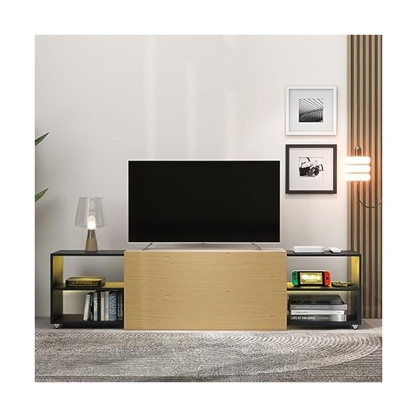 Tcewhhy Meuble TV avec Espace De Rangement Tableaux TV Table Console TV Table Basse Table Dappoint Buffet Meuble TV pour Sal