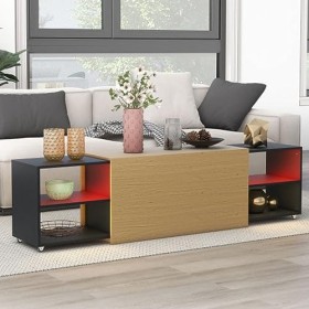 Tcewhhy Meuble TV avec Espace De Rangement Tableaux TV Table Console TV Table Basse Table Dappoint Buffet Meuble TV pour Sal