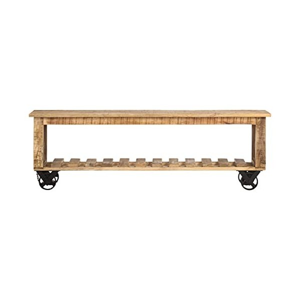 VEEKI Meuble TV, Meuble TV Suspendu, Meuble TV Industriel, Meuble TV Bois, Meuble Chambre, Convient pour Salon ou Chambre, 13