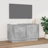 TOYOCC Centres de divertissement et supports TV, meuble TV, béton gris, 80 x 35 x 45 cm, bois dingénierie