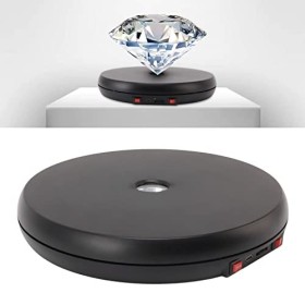 Présentoir à Plateau Tournant électrique avec Lumière LED, Stand Rotatif motorisé à 360° pour Photomaton pour Affichage de Pr