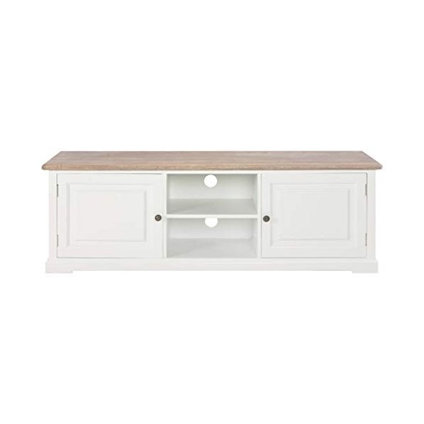 vidaXL Meuble TV Blanc 110x30x40 cm Bois dingénierie