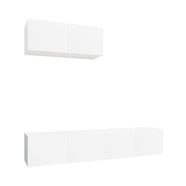 VEEKI Meuble TV, Meuble TV Suspendu, Meuble TV Industriel, Meuble TV Bois, Meuble Chambre, Convient pour Salon ou Chambre, En