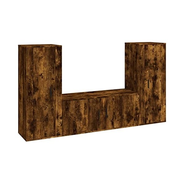 VEEKI Meuble TV, Meuble TV Suspendu, Meuble TV Industriel, Meuble TV Bois, Meuble Chambre, Convient pour Salon ou Chambre, En