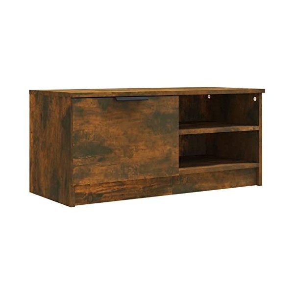 Lechnical Meuble TV, meuble TV, meuble TV, meuble de télévision, meuble TV salon, mobilier moderne, meuble TV chêne fumé, 80 