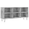 Meuble TV Gris béton 103,5x30x50 cm Bois dingénierie - Meuble télé, Meuble TV Industriel, Meuble Chambre, Convient pour Salo