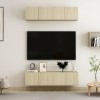 VEEKI Meuble TV, Meuble TV Suspendu, Meuble, Meuble TV avec Rangement，Meuble Industriel, Convient pour Salon ou Chambre, Meub