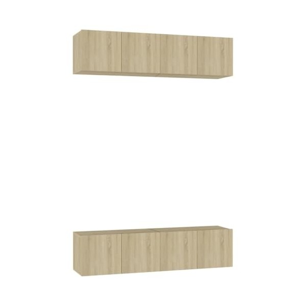 VEEKI Meuble TV, Meuble TV Suspendu, Meuble, Meuble TV avec Rangement，Meuble Industriel, Convient pour Salon ou Chambre, Meub