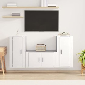 VEEKI Meuble TV, Meuble TV Suspendu, Meuble TV Industriel, Meuble TV Bois, Meuble Chambre, Convient pour Salon ou Chambre, En