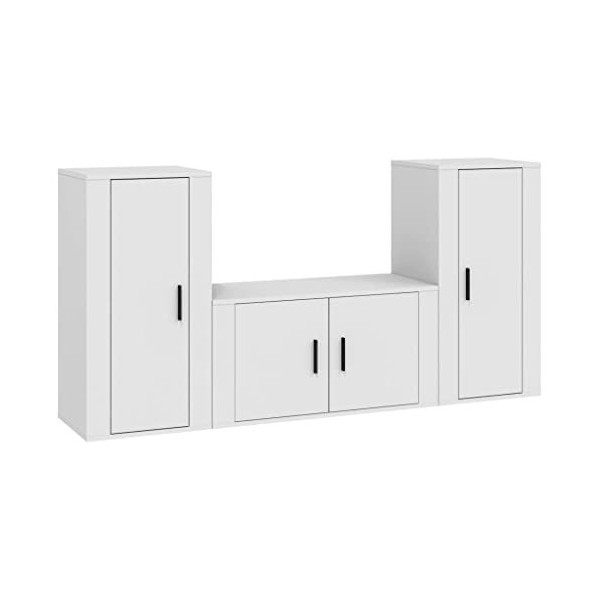 VEEKI Meuble TV, Meuble TV Suspendu, Meuble TV Industriel, Meuble TV Bois, Meuble Chambre, Convient pour Salon ou Chambre, En