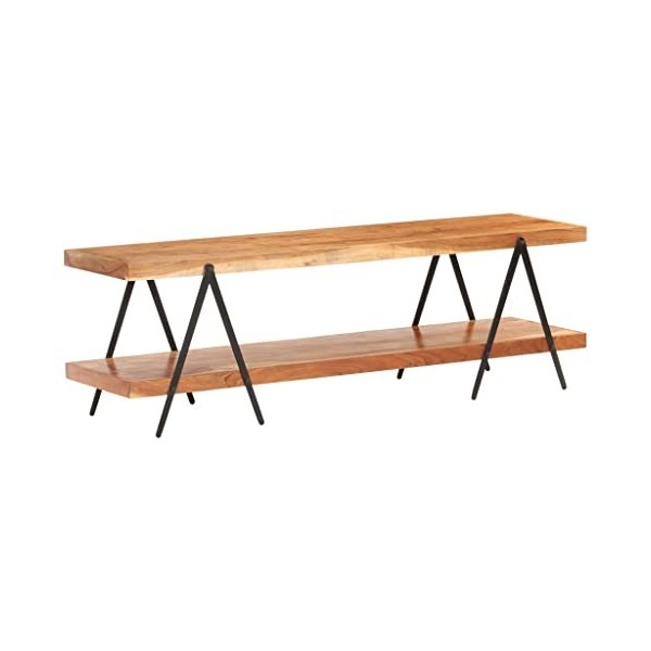 VEEKI Meuble TV, Meuble TV Suspendu, Meuble TV Industriel, Meuble TV Bois, Meuble Chambre, Convient pour Salon ou Chambre, 16