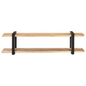 VEEKI Meuble TV, Meuble TV Suspendu, Meuble TV Industriel, Meuble TV Bois, Meuble Chambre, Convient pour Salon ou Chambre, 16