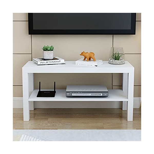 Uvency Meuble Tv Console Tv Média Meuble Tv En Bois Boîte de Câbles Consoles de Jeu Centre de Divertissement Minimaliste Meub