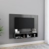 VEEKI Meuble TV, Meuble TV Suspendu, Meuble TV Blanc, Meuble TV Industriel, Meubles de Salon, Salon, Chambre, Cadre en Acier,