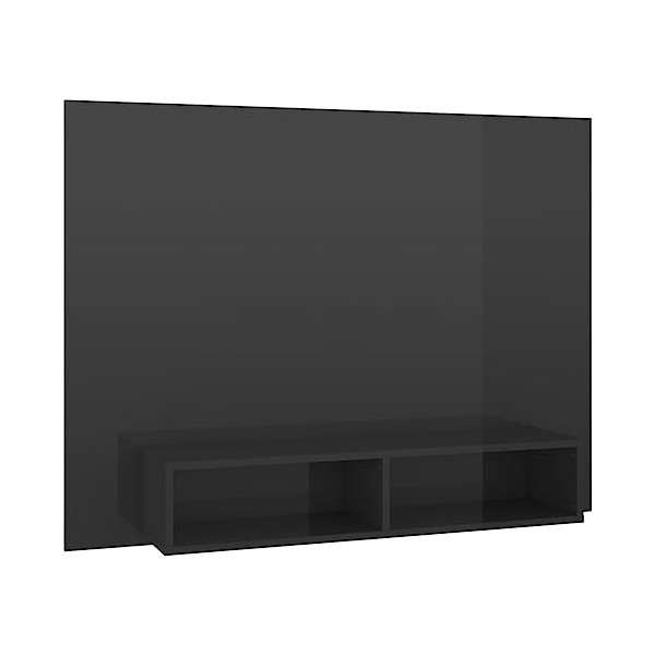 VEEKI Meuble TV, Meuble TV Suspendu, Meuble TV Blanc, Meuble TV Industriel, Meubles de Salon, Salon, Chambre, Cadre en Acier,