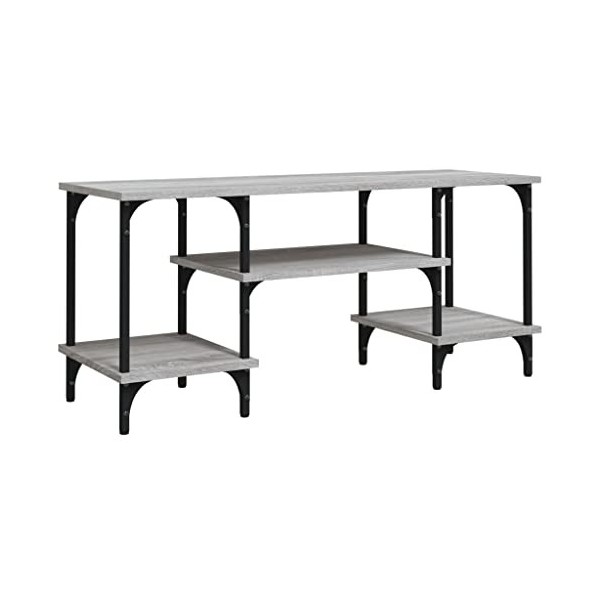 Meuble TV,Étagère TV Flottante, Support de Télévision Flottant Fixé au Mur Centre de Console Multimédia de Divertissement Gra