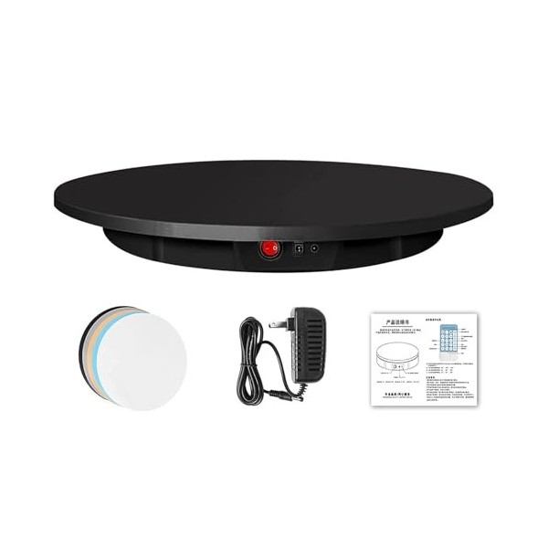 Plateau tournant électrique pour la Photographie, Support Rotatif motorisé Professionnel à 360 degrés pour vidéo en Direct, P