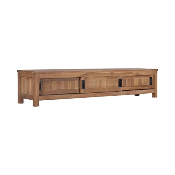 Générique Meuble TV 150 x 30 x 30 cm Bois de Teck Massif,22 KG,286276, Meubles, Meubles TV