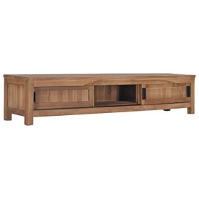 Générique Meuble TV 150 x 30 x 30 cm Bois de Teck Massif,22 KG,286276, Meubles, Meubles TV