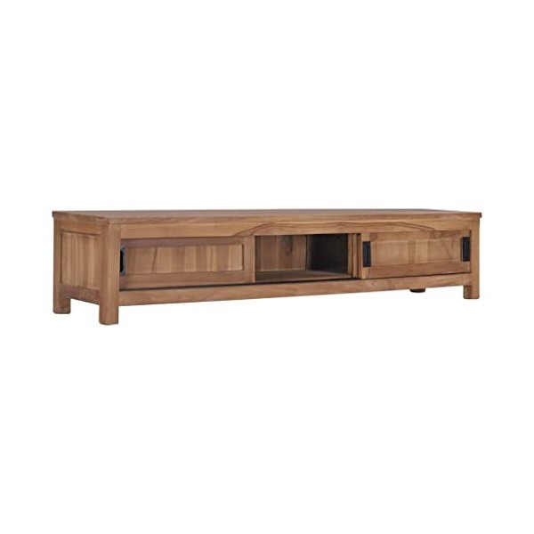 Générique Meuble TV 150 x 30 x 30 cm Bois de Teck Massif,22 KG,286276, Meubles, Meubles TV