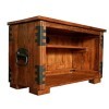 Vintage Style Propre Design Faite à la Main en Bois Rustique TV Meuble de Rangement Support Bois foncé Ton Livre étagère Plac