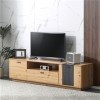 Tcewhhy Meuble TV Largeur 180 Cm Meuble TV Bas pour TV 80" Buffet avec Étagères Ouvertes Table TV Plateau TV pour Salon Salle