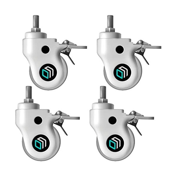 ONKRON TS1551 Support sur Pied Mobile pour des TV, Pied de télé sur Roulette pour écrans de 40 à 70 Pouces Rouge