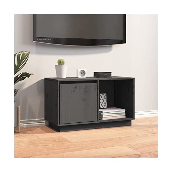 VEEKI Meuble TV, Meuble TV Suspendu, Meuble TV Industriel, Meuble TV Bois, Meuble Chambre, Convient pour Salon ou Chambre, Gr