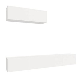 VEEKI Meuble TV, Meuble TV Suspendu, Meuble TV Industriel, Meuble TV Bois, Meuble Chambre, Convient pour Salon ou Chambre, En