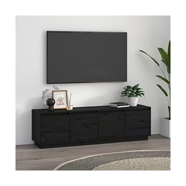 VEEKI Meuble TV, Meuble TV Suspendu, Meuble TV Industriel, Meuble TV Bois, Meuble Chambre, Convient pour Salon ou Chambre, No