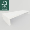 Henor Support élévateur TV en Bois FSC® 110 x 35 x 15 cm Blanc. Supporte 60 kg.