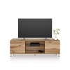 MOBILI FIVER, Meuble TV Rachele, Frêne Noir - Bois Rustique, Made in Italy