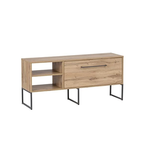 Schildmeyer Limmo Meuble TV Bas 148911, Matériau en Bois, Chêne Style Maison de Campagne, 130 cm Breite