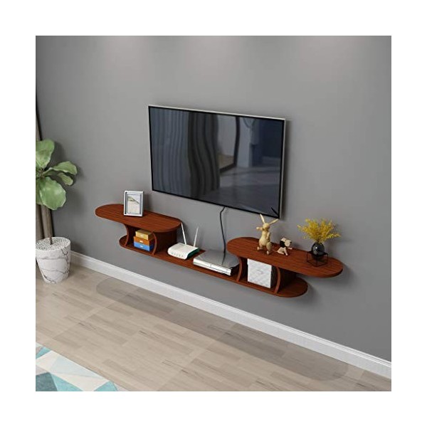 Étagère Flottante Meuble de télévision Mural Étagère Murale Set Top Box routeur Étagère pour Lecteur DVD Photo Jouet Vase Eta