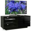 Centurion Gallus Gloss Black avec 2-Noir Tiroirs et 3 tablettes 26 "-55" LED/LCD/Plasma Cabinet Meuble TV