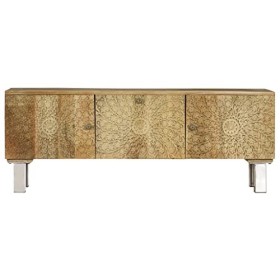 vidaXL Meuble TV Armoire TV Meuble pour Télévision Bois de Manguier Massif