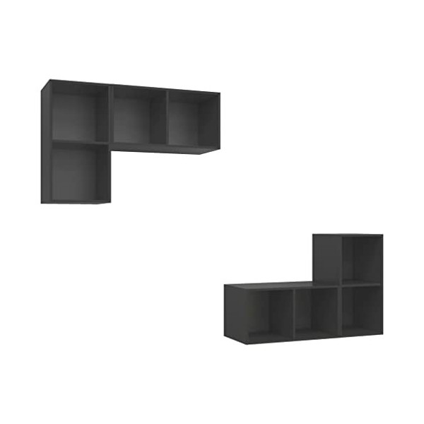 VEEKI Meuble TV, Meuble TV Suspendu, Meuble, Meuble TV avec Rangement，Meuble Industriel, Convient pour Salon ou Chambre, Meub