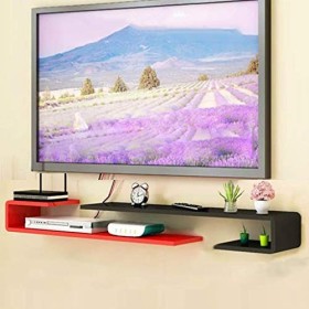 AFEO-Mural Meuble TV Étagère Murale pour télévision Étagère Murale pour Chambre à Coucher Salon Étagère de Stockage multimédi