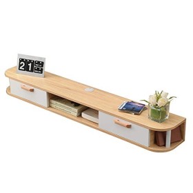 Meuble TV flottant Meuble TV, lecteur DVD, console de divertissement multimédia, support de jeu, présentoir de meuble TV, clo