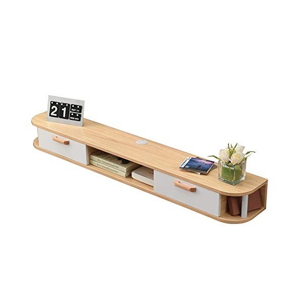 Meuble TV flottant Meuble TV, lecteur DVD, console de divertissement multimédia, support de jeu, présentoir de meuble TV, clo