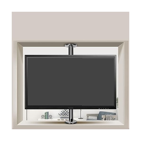 Support TV au Sol – Écran pivotant à 360 degrés pour TV LCD – Étagère rotative pour cloison de séparation, Base pivotante, Co