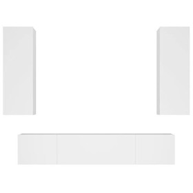 VEEKI Meuble TV, Meuble TV Suspendu, Meuble TV Industriel, Meuble TV Bois, Meuble Chambre, Convient pour Salon ou Chambre, En