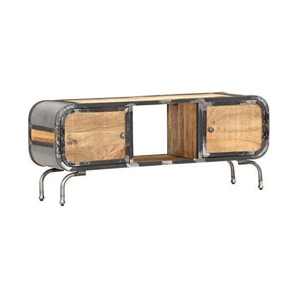 VEEKI Meuble TV, Meuble TV Suspendu, Meuble TV Industriel, Meuble TV Bois, Meuble Chambre, Convient pour Salon ou Chambre, 11