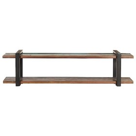 VEEKI Meuble TV, Meuble TV Suspendu, Meuble TV Industriel, Meuble TV Bois, Meuble Chambre, Convient pour Salon ou Chambre, 16