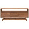 Générique Meuble TV 110x30x50 cm Bois de Teck Massif, 26.2 kg, 326117, Meubles, Meubles TV