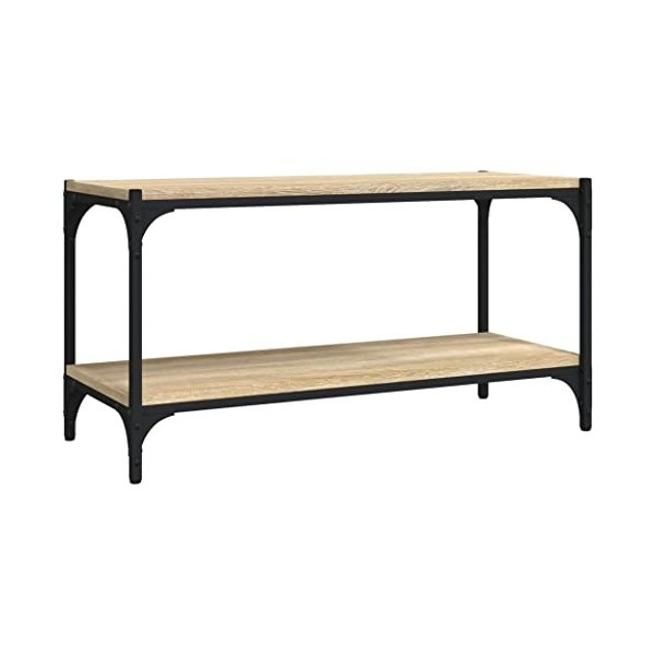 VEEKI Meuble TV, Meuble TV Suspendu, Meuble TV Industriel, Meuble TV Bois, Meuble Chambre, Convient pour Salon ou Chambre, Ch