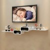 Etagère Murale Etagère Flottante Meuble de télévision Mural Ensemble décodeur Routeur Lecteur de DVD Sky Box Etagère de Range