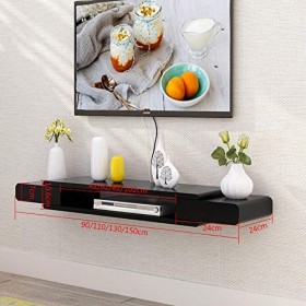 Meuble TV flottant mural Console TV Support de rangement multimédia pour la maison Meuble TV Meuble TV Sky Box Boîte décodeur